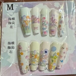 Disney Duffy and Friends Floral Fantasy Press On Nails,‎ Medium